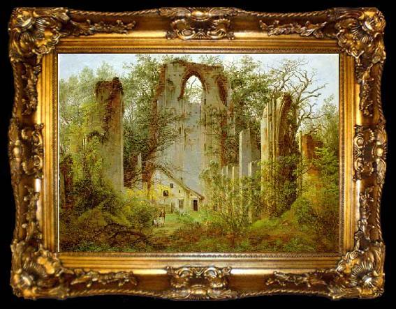 framed  Caspar David Friedrich Klosterruine Eldena, ta009-2